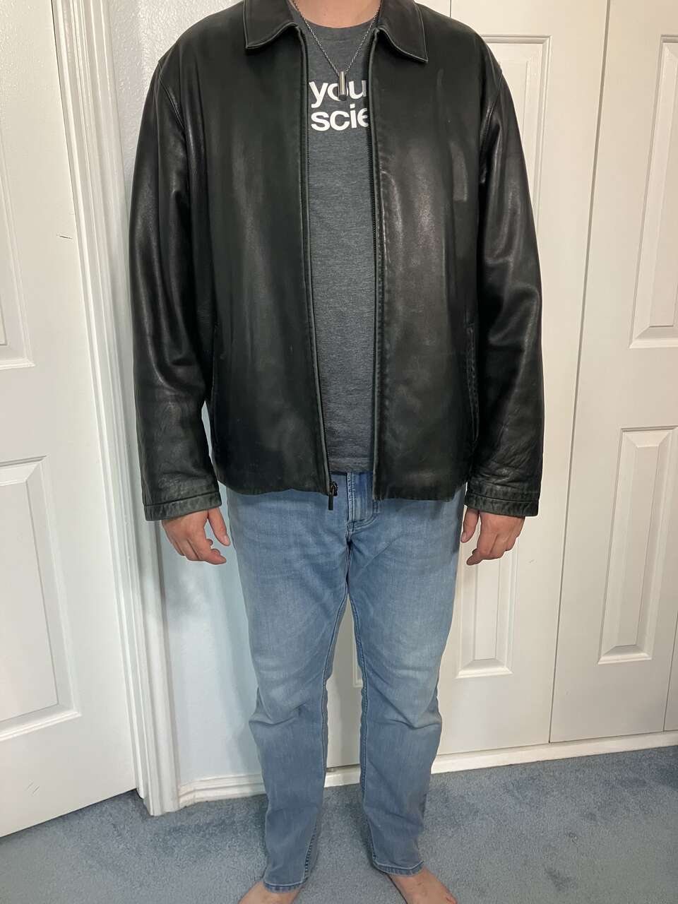 LEATHER MEN'S JACKET