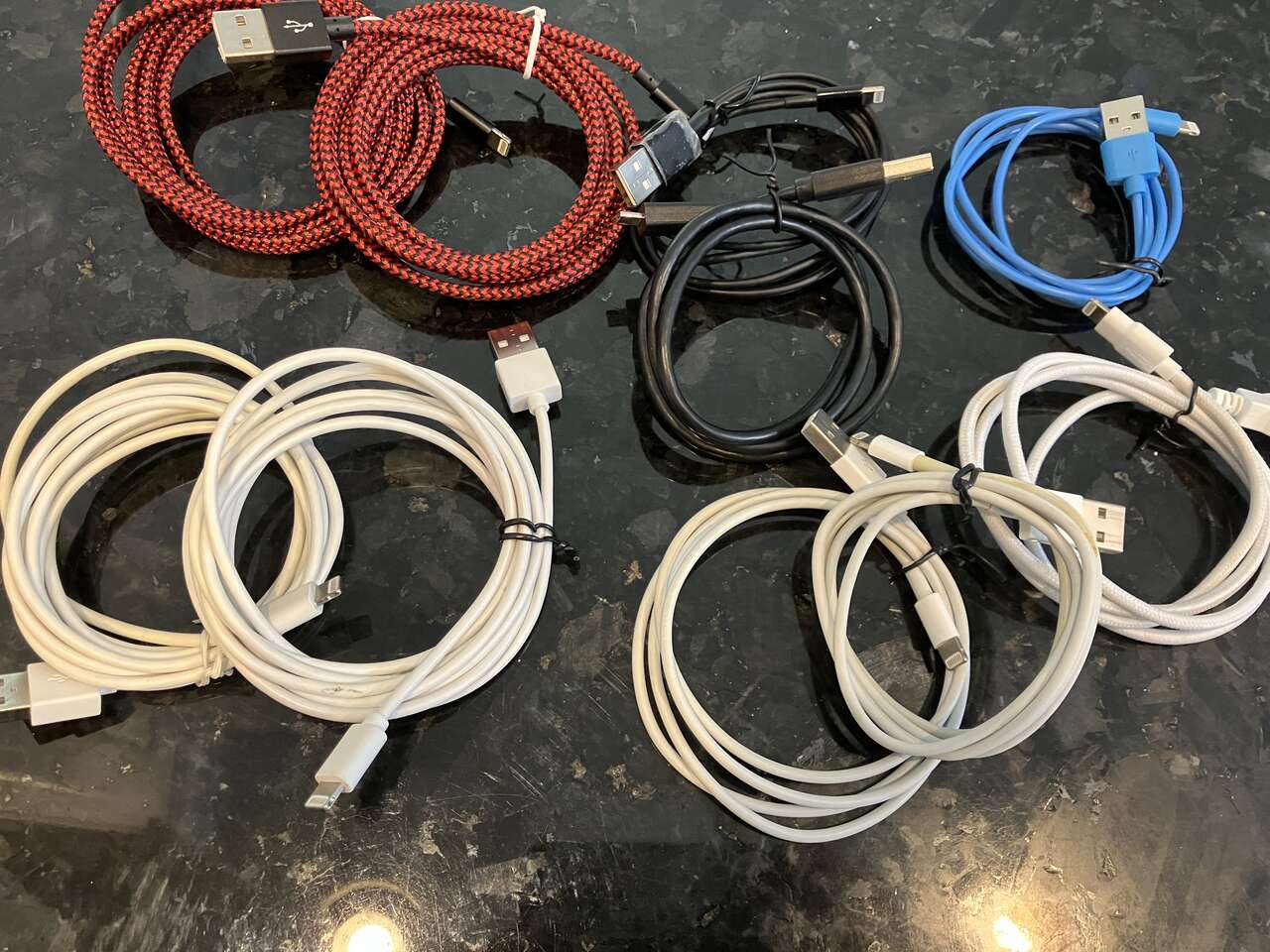 iPHONE CHARGER CORDS individually priced by length