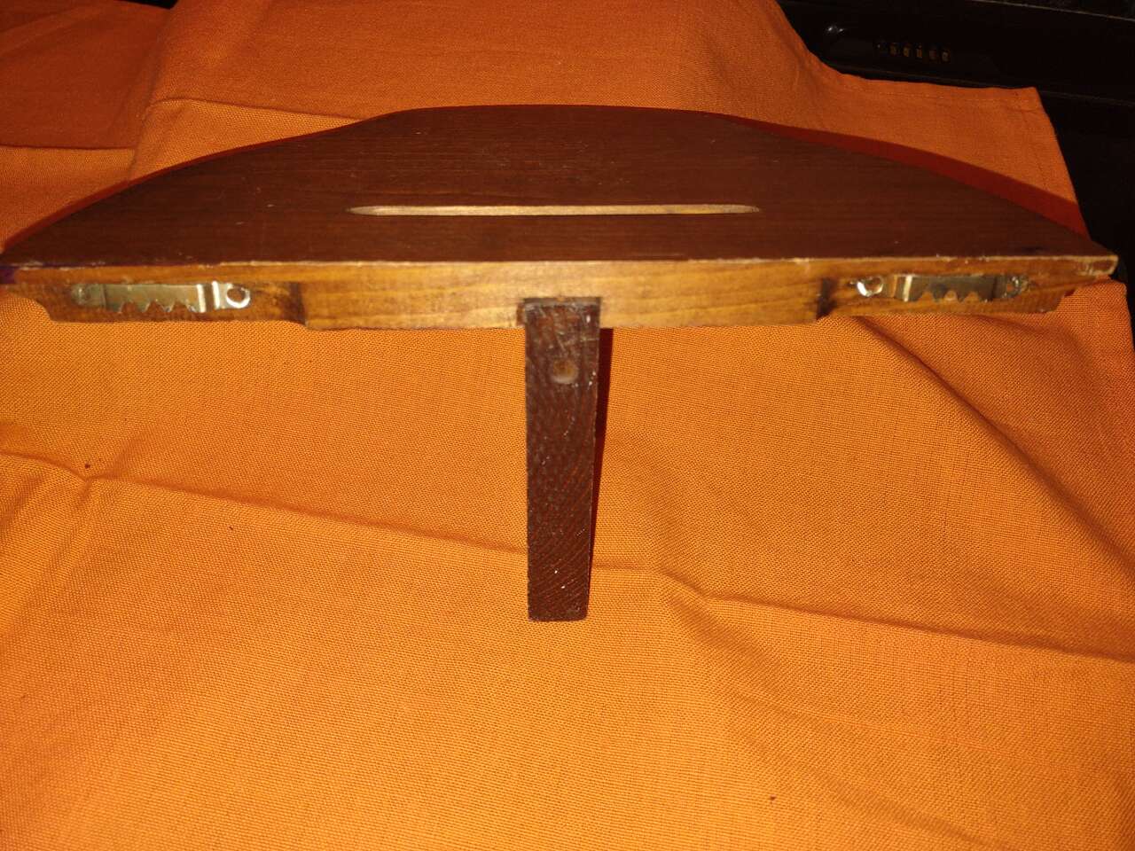 SHELF WOODEN HALF CIRCLE