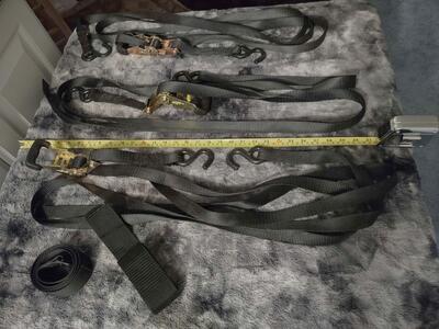 TIE DOWN STRAPS WITH WINCH