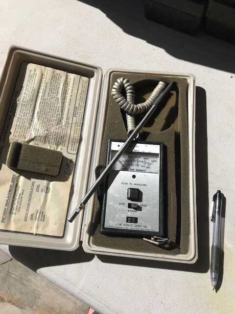 HVAC anemometer for duct work