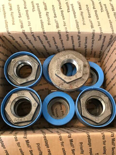 Black iron malleable pipe reducer fittings QTY 9 pcs