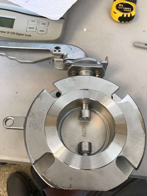 3 inch stainless steel 316 flange butterfly valve plumbing