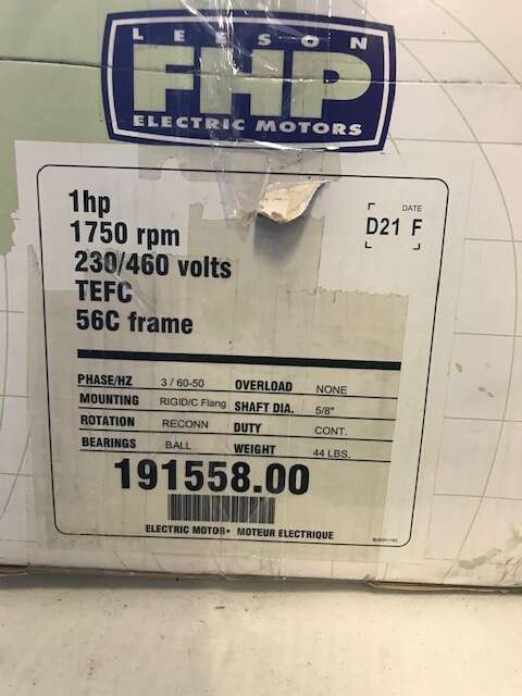 Leeson Stainless Steel washdown 1HP motor