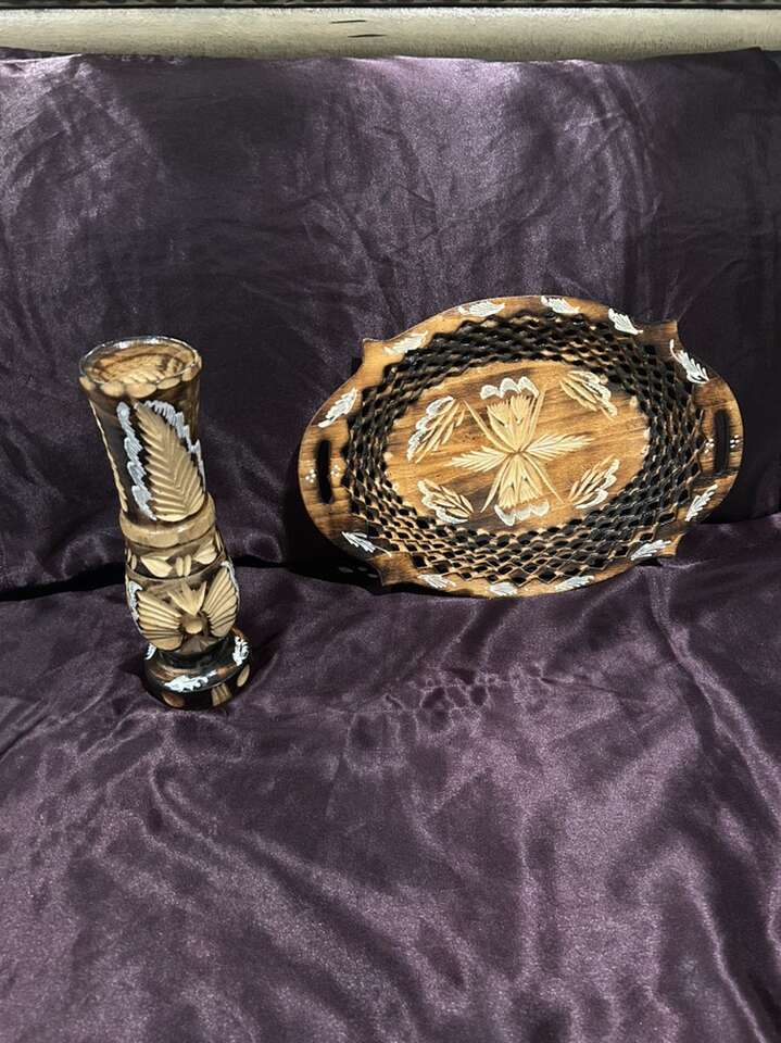 Vintage Hand Carved Wooden Tiki