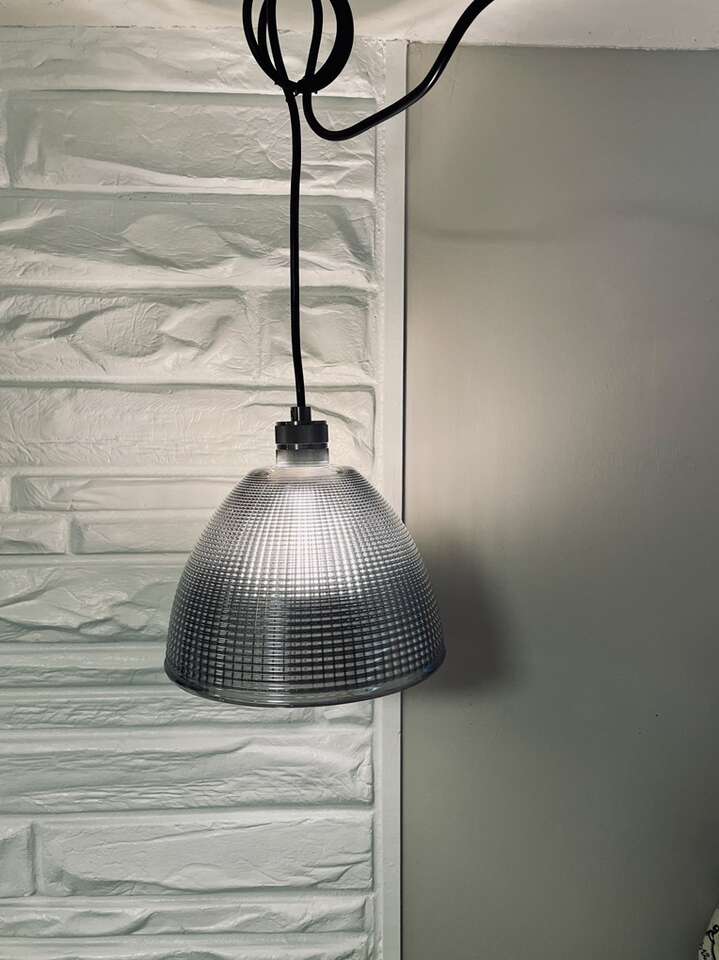 Kichler Holophane Glass Pendant Light Fixture