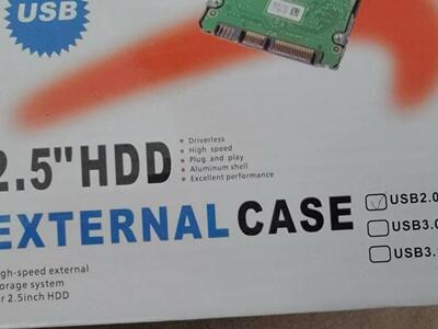 NEW EXTERNAL HARD DRIVE CASE
