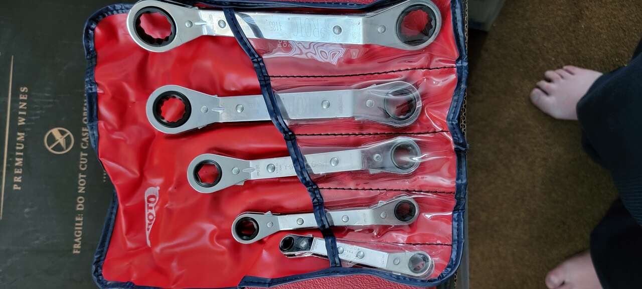 NEW PROTO PROFESSIONAL OFFSET RATCHET BOX END WRENCH SET