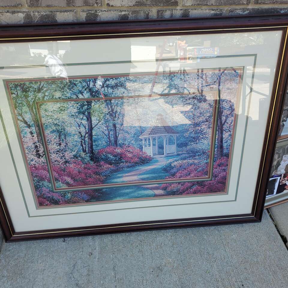 Large framed print