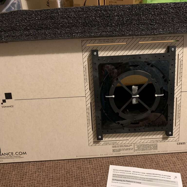 5/8 Solid Surface Mounting Platform