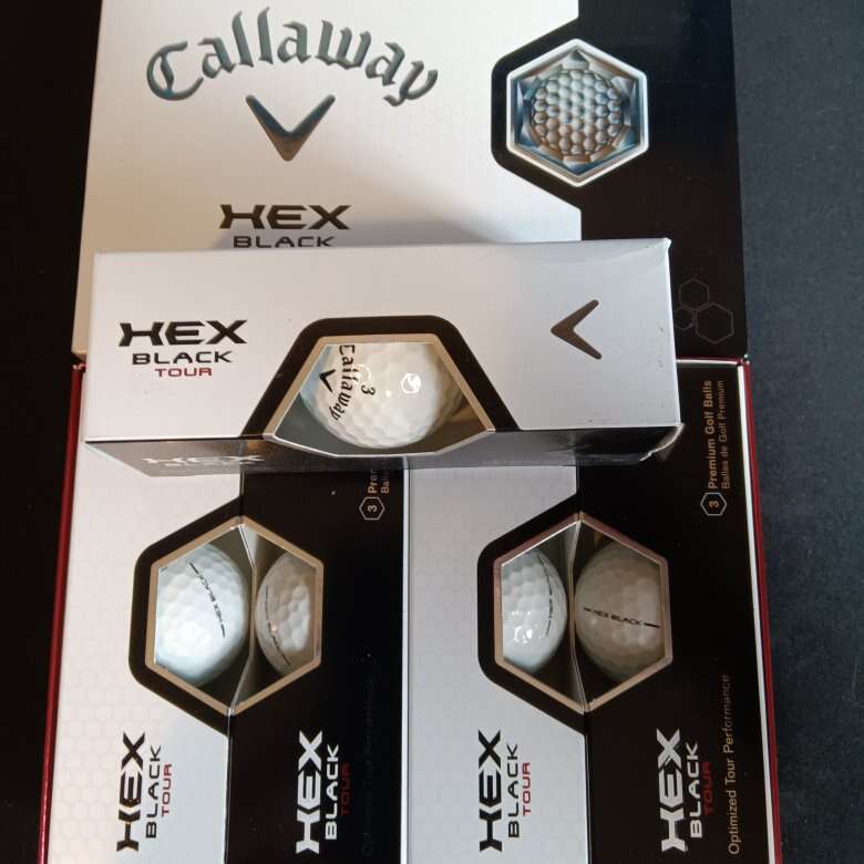 Callaway Hex Black Tour 15 Golf Balls 5 Sleeves