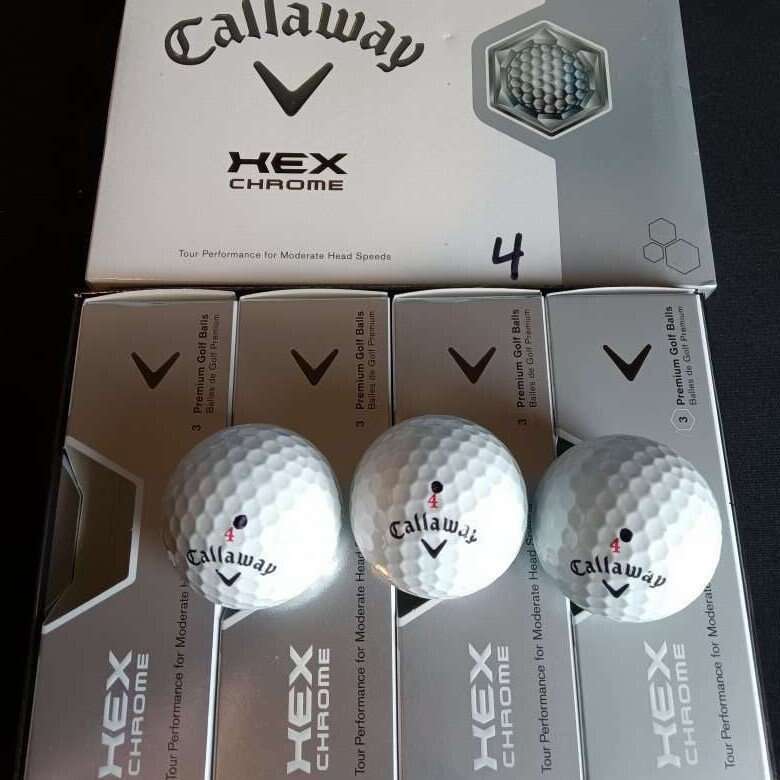 Callaway Hex Chrome Golf Balls Dozen #4 Only
