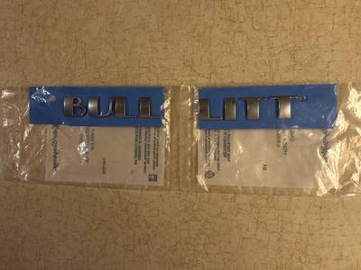 Genuine Ford NOS 2001 Mustang Bullitt Emblems