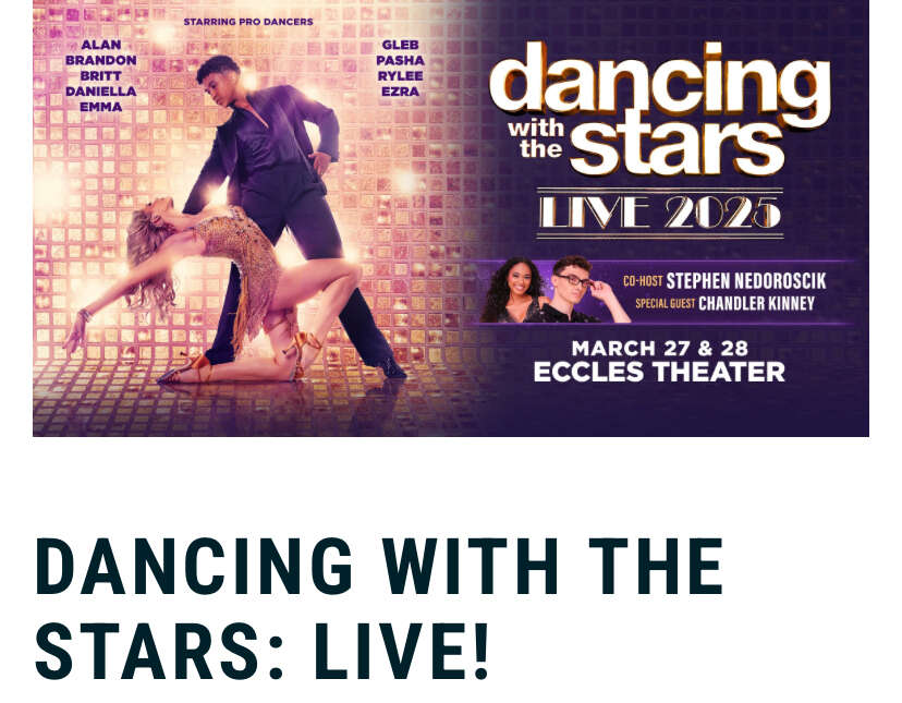 Dancing with the Stars March 27 | Tickets | ksl.com