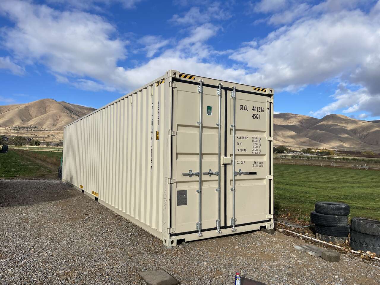 40' High Cube Double Door One Trip Shipping Container / Connex Box / Farm Storage / Cabin Storage / Equipment Storage