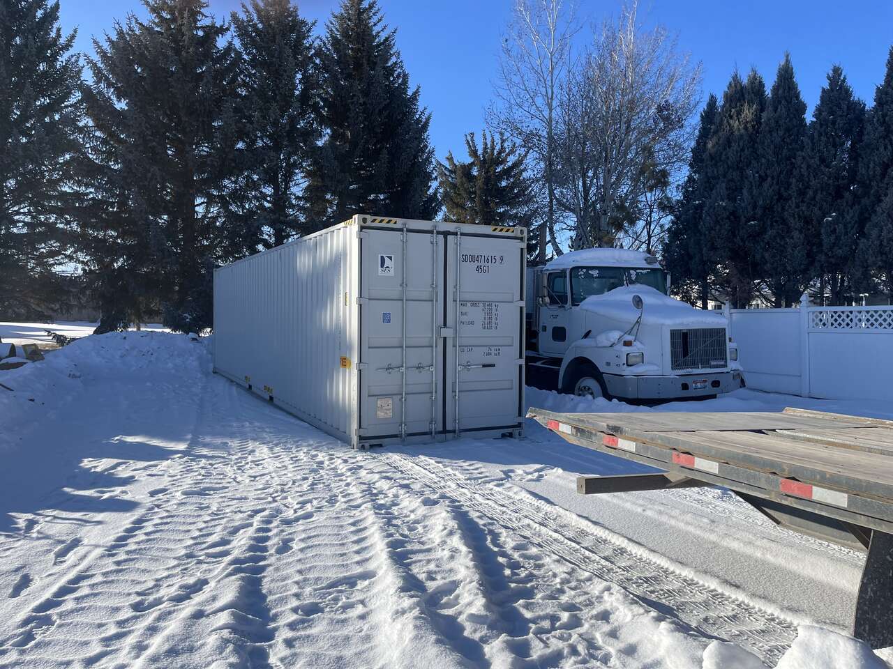 40' High Cube Double Door One Trip Shipping Container / Connex Box / Storage Shed / Cabin Storage / Equipment Storage