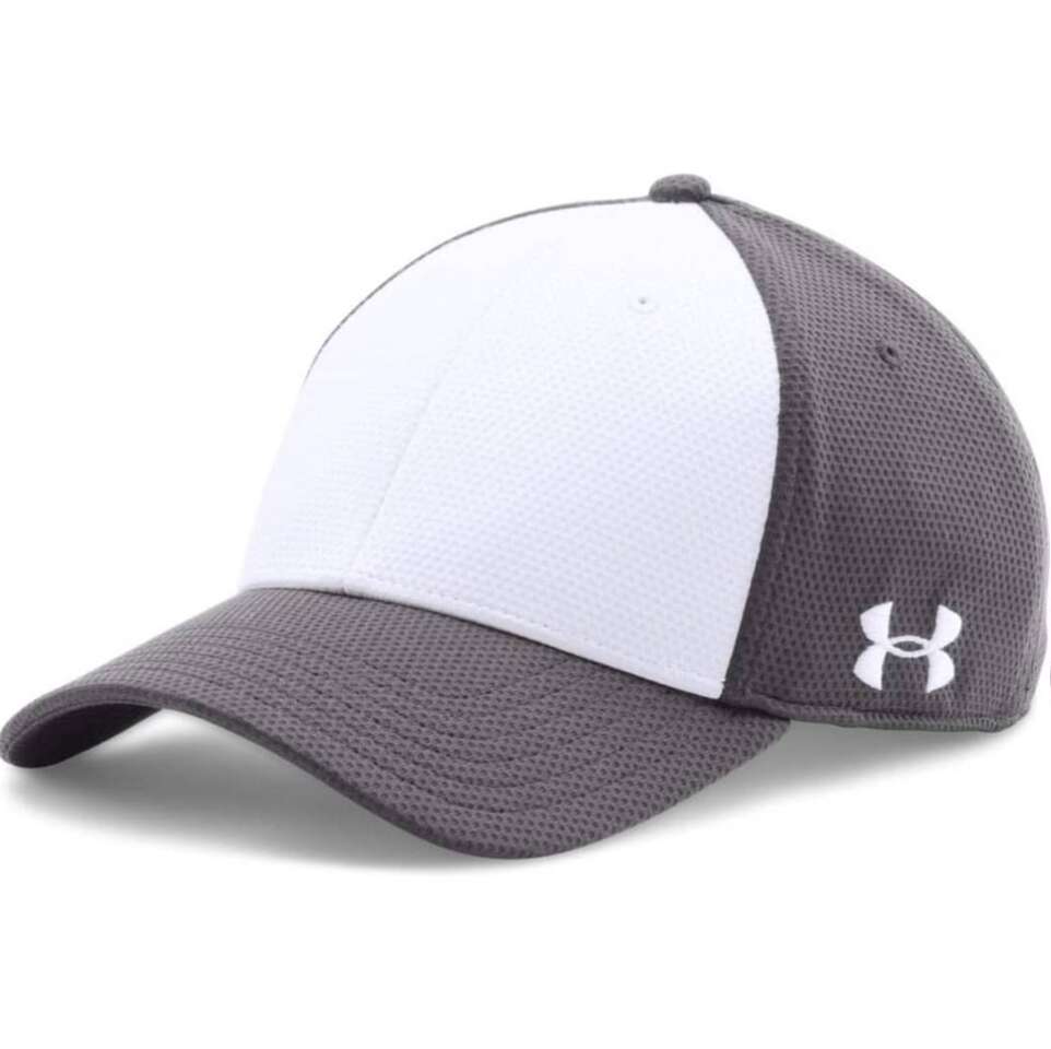 Under Armour Graphite/White Color Blocked Blitzing Cap 1282119 M/L
