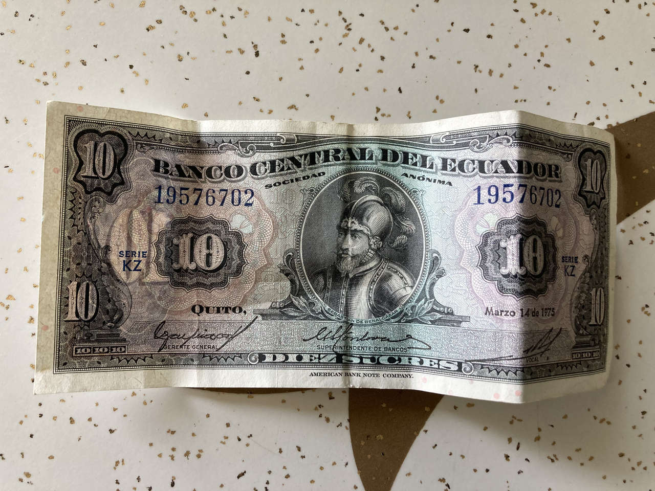 Ecuador Vintage Note