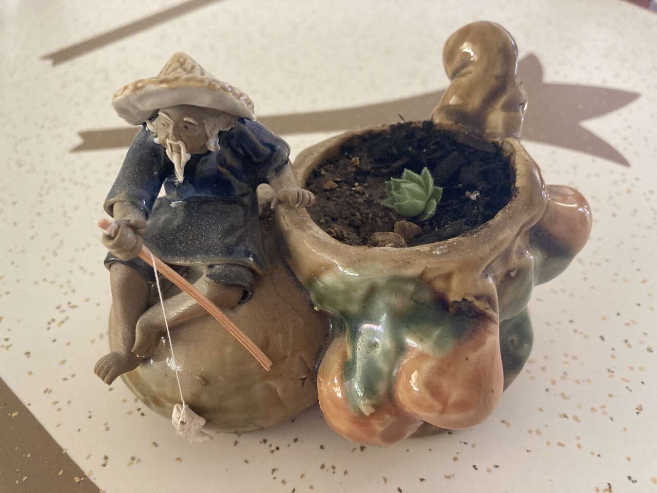 Vintage Asian Planter