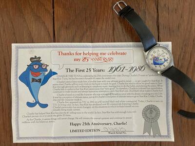 Two Vintage Charlie Starkist Tuna Watches