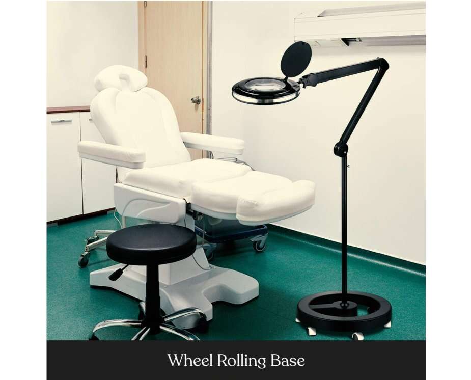 Esthetician's Magnifying Glass with Rolling Stand
