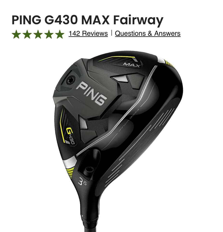 New Ping G430 Max 3 Wood