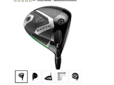 New Callaway Elyte Triple Diamond Driver