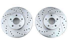 Stoptech C-Tek Sport Drilled Slotted Front Rotors LEFT RIGHT Stop Tech 1998-2001 Impreza 2.5RS
