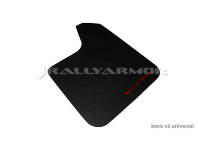 Rally Armor Universal Basic Mudflaps RED Logo Universal 1 Set = 4 Mud Flaps RallyArmor MF12-BAS-RD