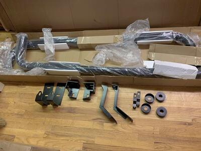 Aries 204039 Semi-Gloss Black 3'' Round Side Bars side rails for 73-89 Chevrolet Suburban