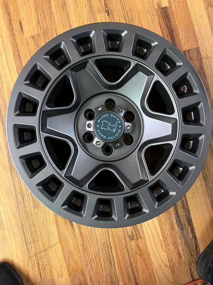 Black Rhino York Matte Gunmetal 17x9 +12 *This ad is for 1 single wheel* 6x120 Black wheels 1790YRK126120G67