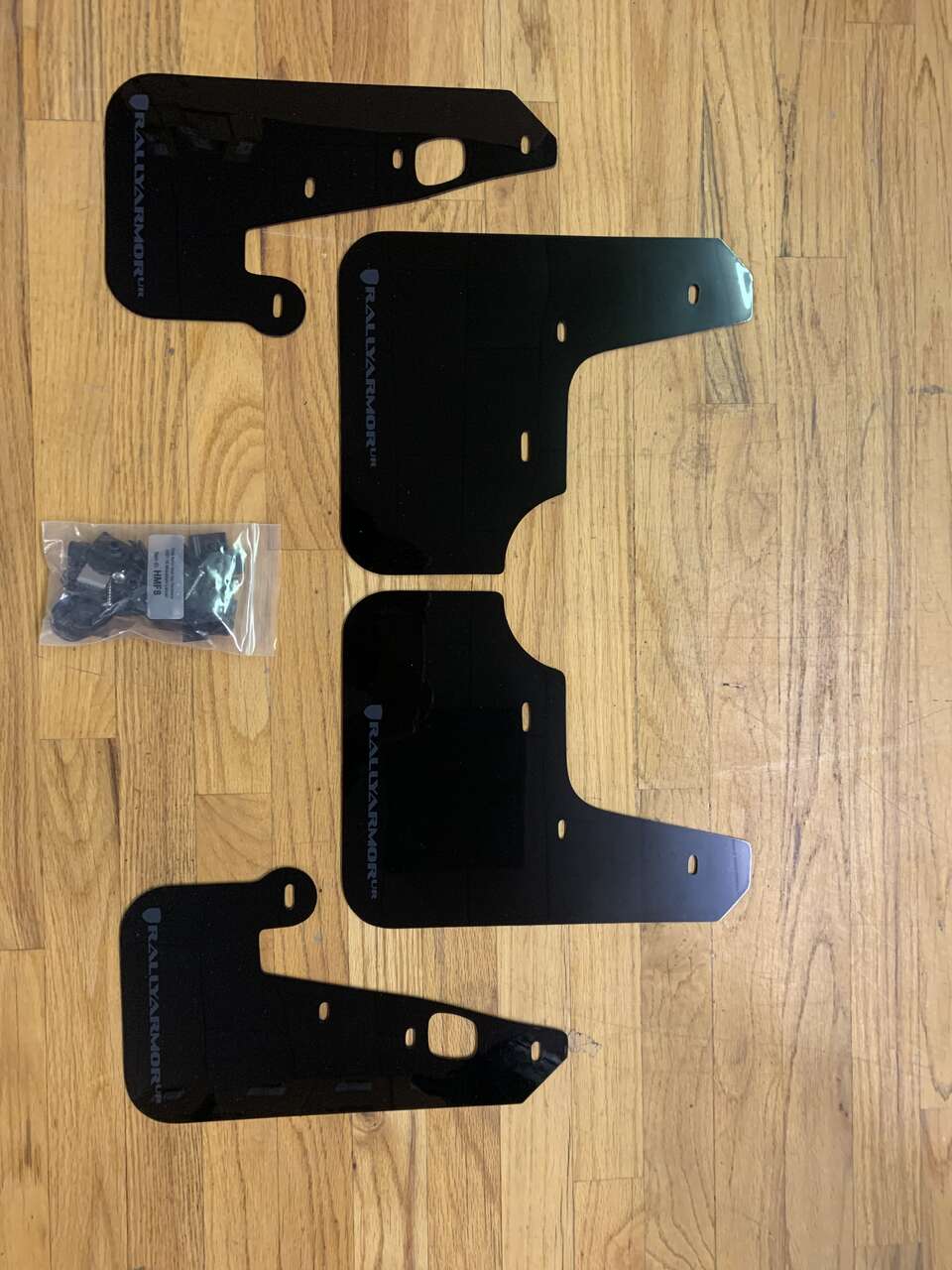 Rally Armor UR Mudflaps Black Urethane Grey Logo Mitsubishi Lancer 2007-2012 RallyArmor MF8-UR-BLK/GRY