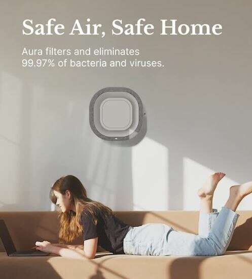 NEW:  HEPA - Aura Air Purifier Rev 1.0 - High Tech w/ app for real time monitoring - HEPA