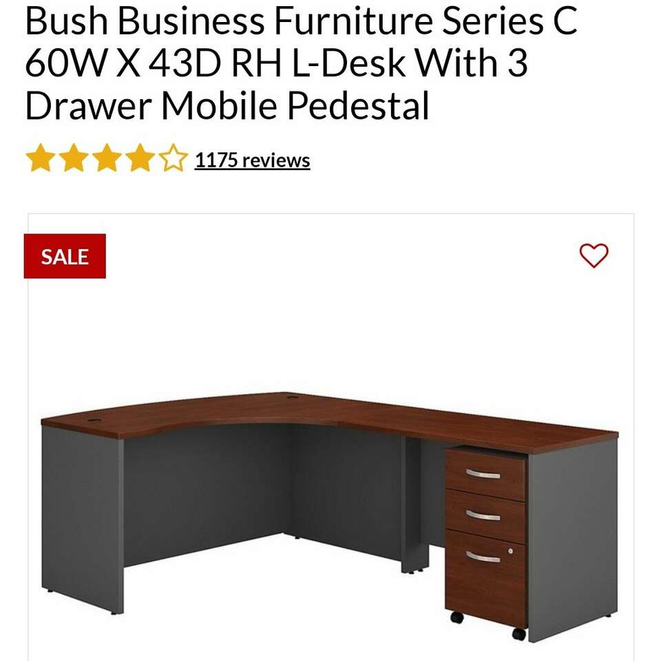 Cherry office furniture u shape desk Furniture