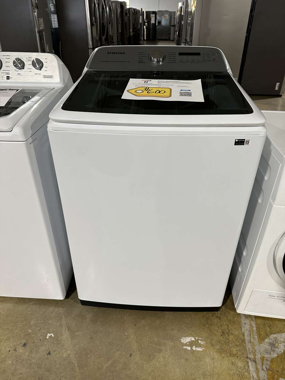 Smart Top Load Washer with Super Speed Wash - White  MODEL: WA52DG5500AW  WAS12120S