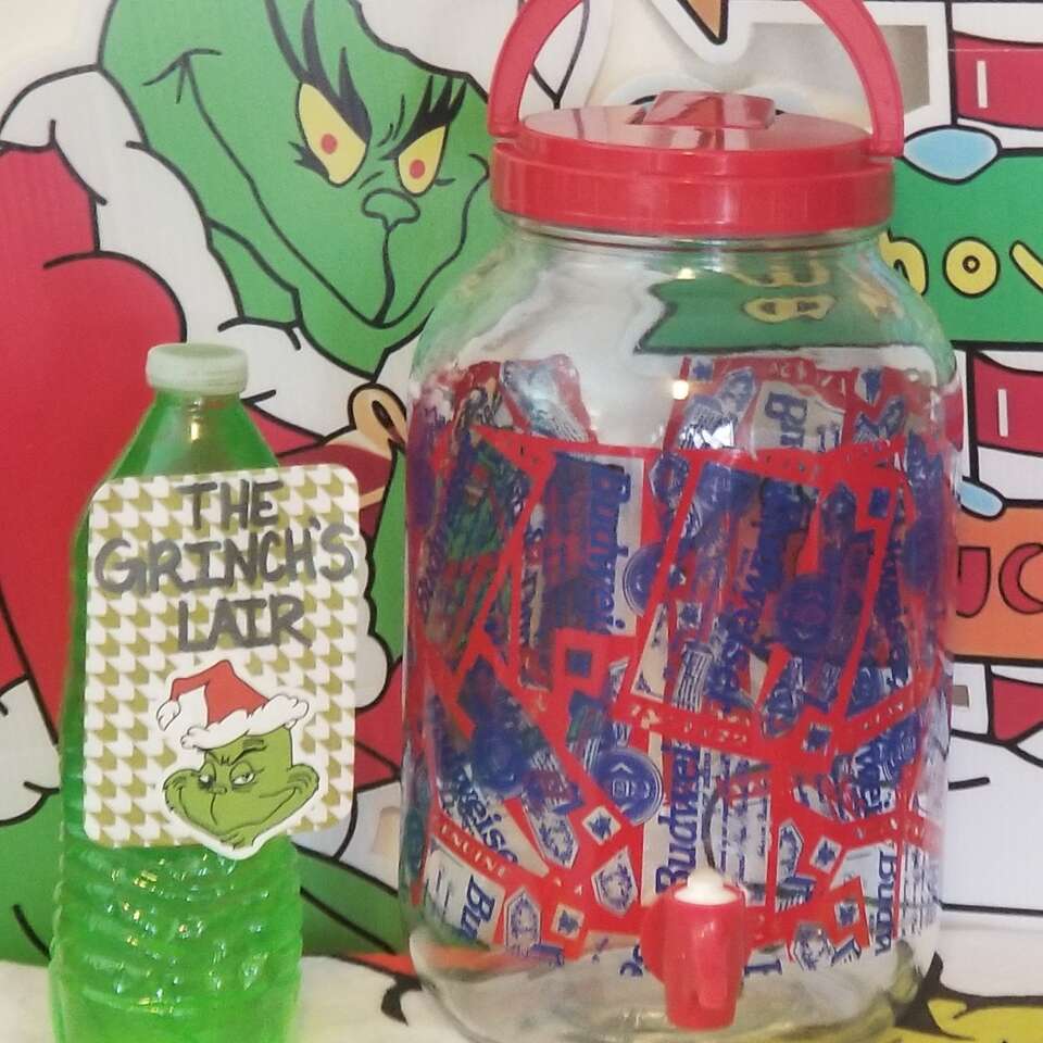 RARE Budweiser Glass Sun Tea Beverage Dispenser