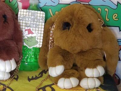 New Super Soft Faux Fur Rabbit Cross Body Bags