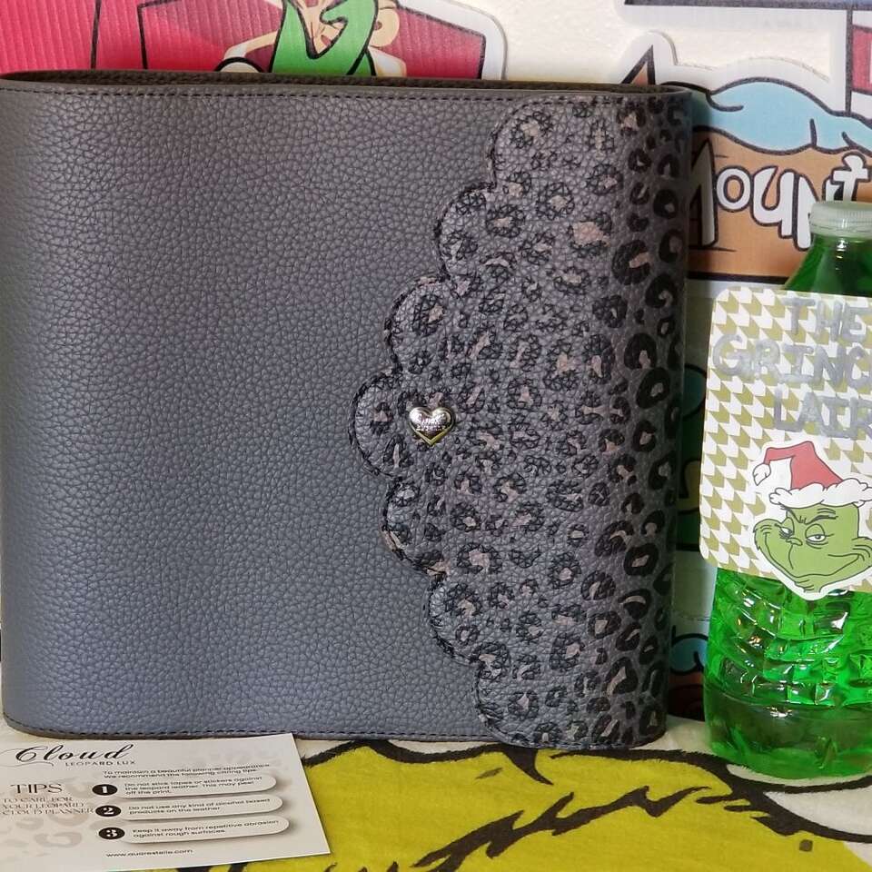 New Leopard Lux Vegan Leather Day Planner Binder