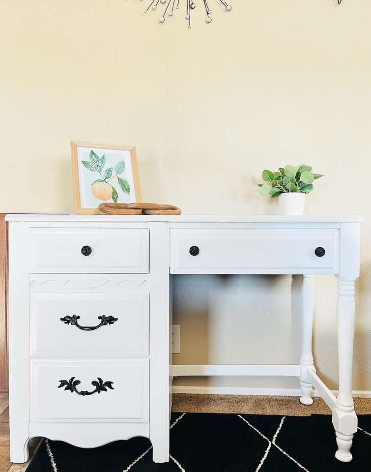 Modern Farmhouse Chic Vanity Desk Furniture