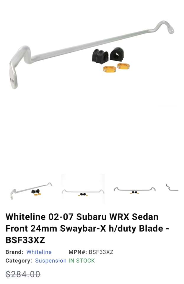 Whiteline Sway bar
