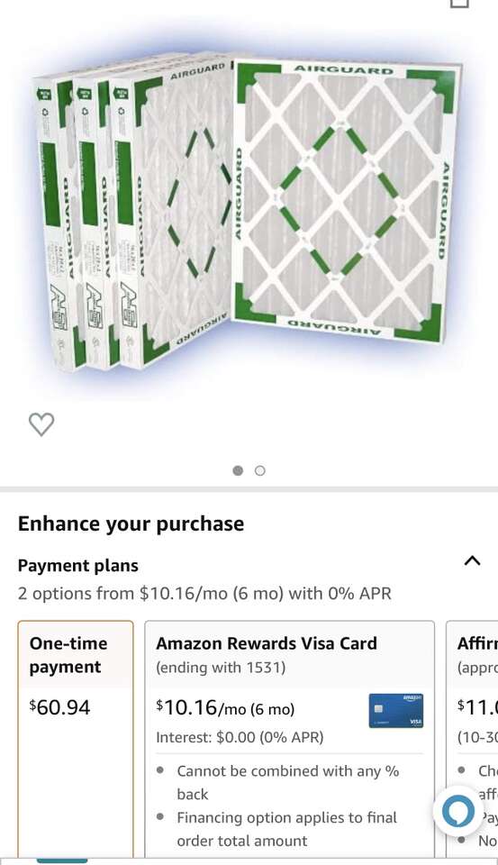 Air Guard Merv 8 24x24x2 Pleated Filter 4 Ea