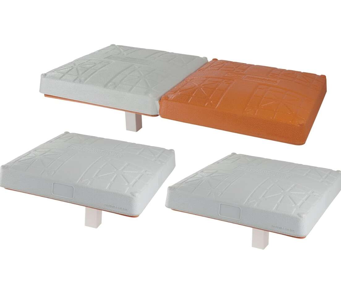 Rawlings (Schutt) Hollywood Impact Kwik-Release Bases VARSITY, Double First Base Set