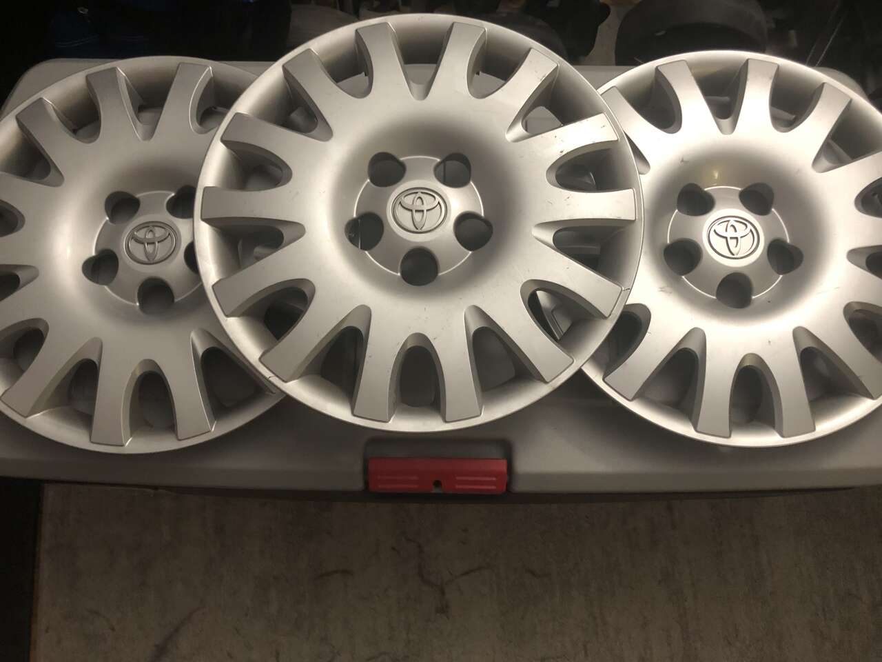 3 Toyota Camry 02-06 Replacement Hubcaps OEM 42621-AA090