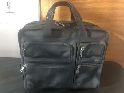 TUMI Alpha Deluxe Rolling Briefcase 26103D4 Carry On Luggage Bag