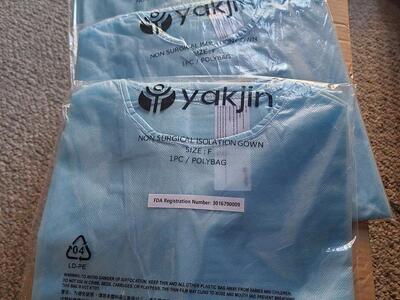 Non surgical isolation gowns