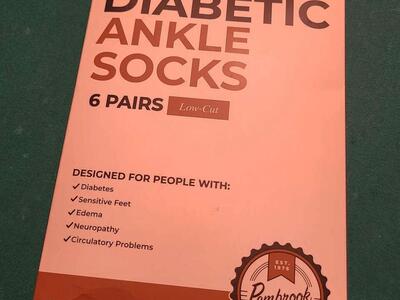 Diabetic Ankle Socks 6pack