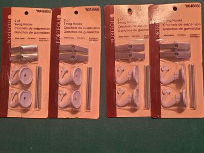 2ct. swag hooks