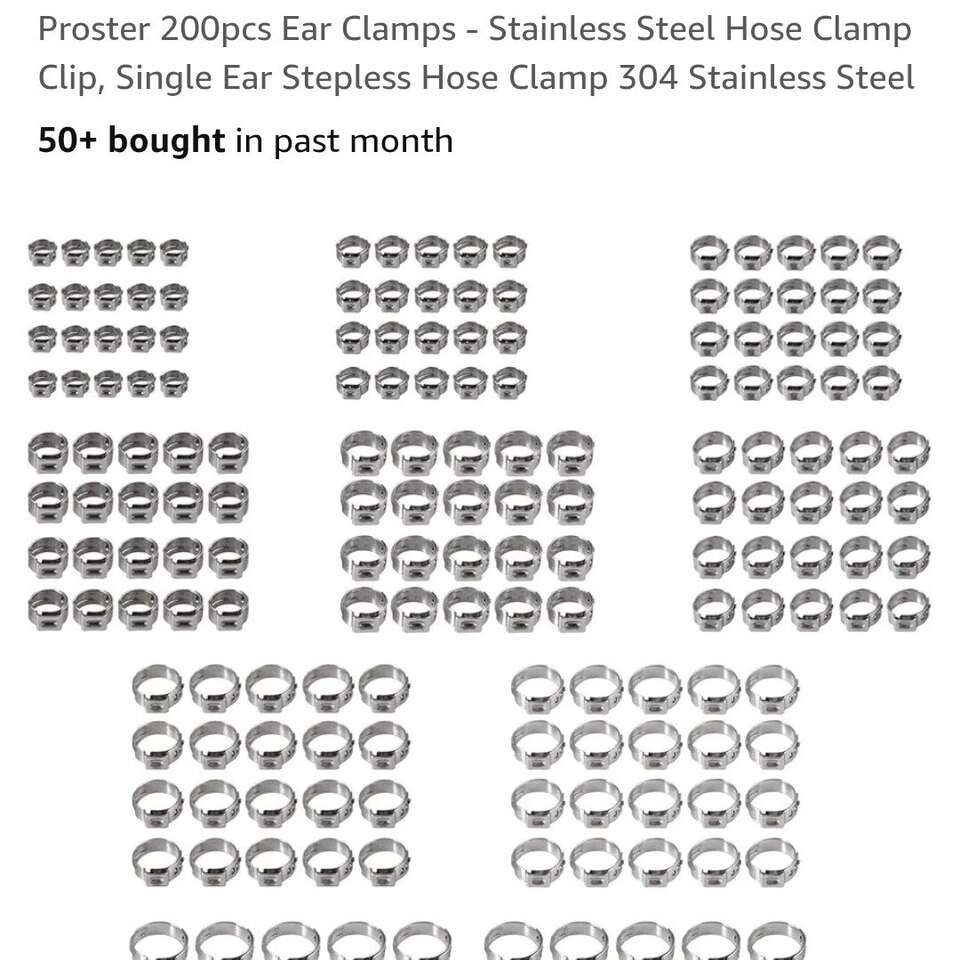 200 pc ear clamps