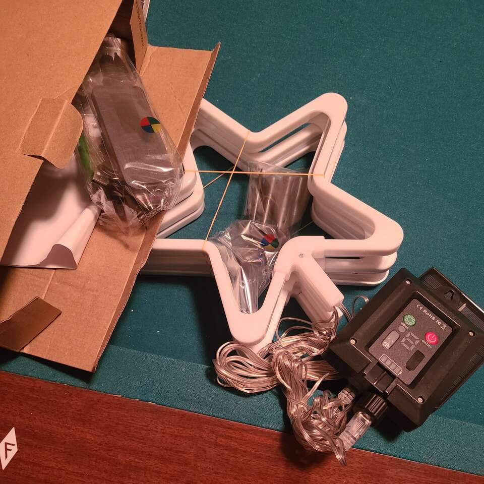 Neon Star Path Light