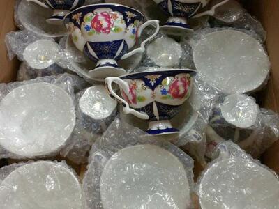 Porcelain Tea / Coffee Cup ( NEW ) $2 = 1. ( _ NO SAUCERS _ ) floral. betterflies